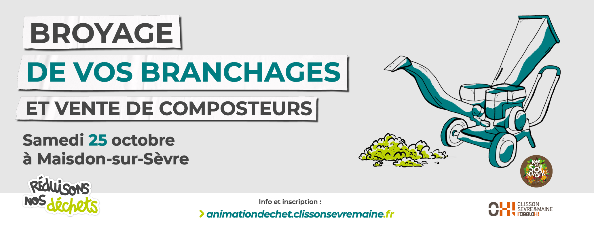 Bannière qui annonce l'animation à Maisdon-sur-Sèvre