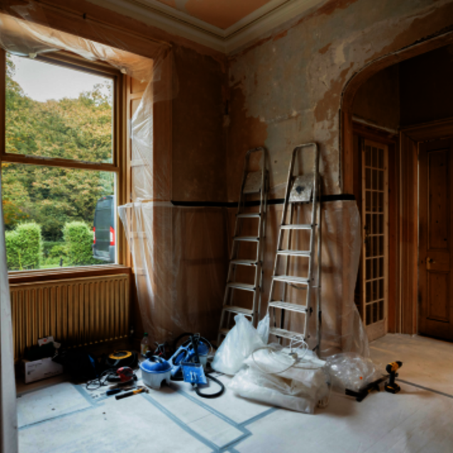 Pièce en cours de rénovation 